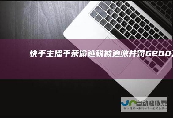 快手主播平荣偷逃税被追缴并罚6200万元