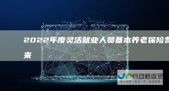 2022年度灵活就业人员基本养老保险费标准来