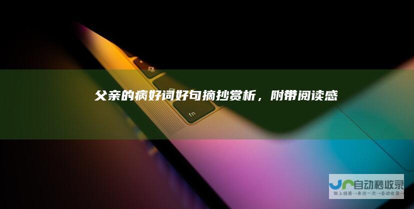 父亲的病好词好句摘抄赏析，附带阅读感悟