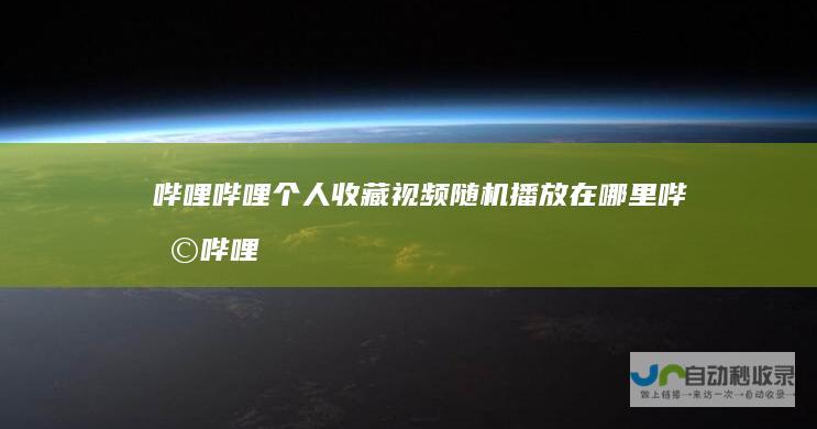 哔哩哔哩个人收藏视频随机播放在哪里哔哩哔哩