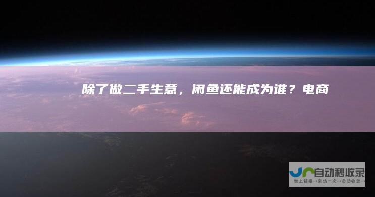 除了做二手生意，闲鱼还能成为谁？电商