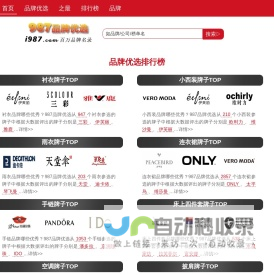 987品牌优选-十大好品牌排行榜