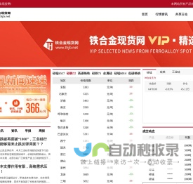 铁合金现货网现货网|行业第三方的铁合金现货网在线交易平台