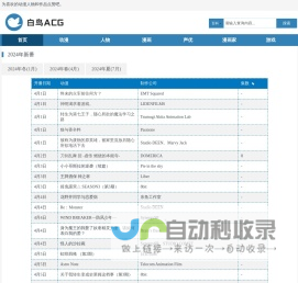 二次元动漫推荐 - 白鸟ACG
