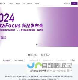 DataFocus 企业大数据BI分析系统，让数据分析像搜索一样简单